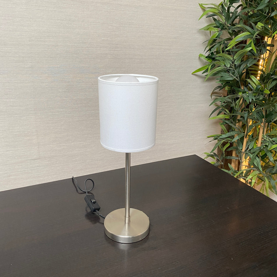 Tischlampe gebraucht silbern 40cm E27 Lampe