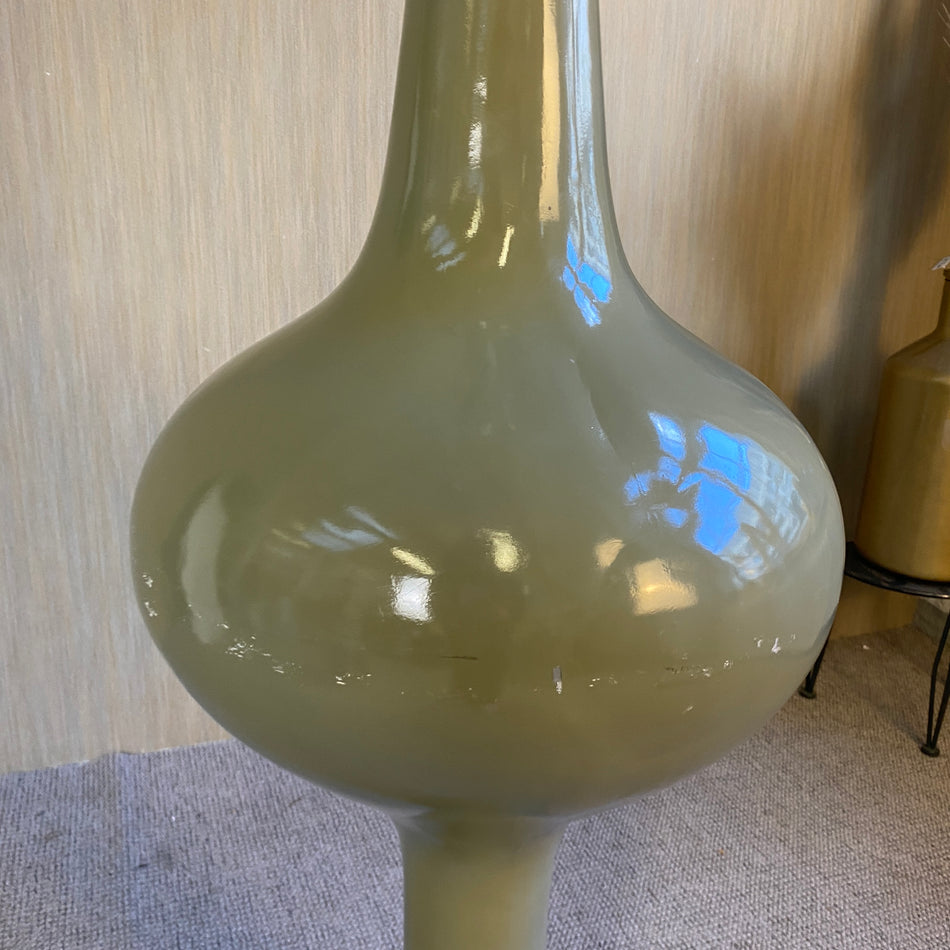 Imposante Vase gebraucht olivgrün 165cm Deko