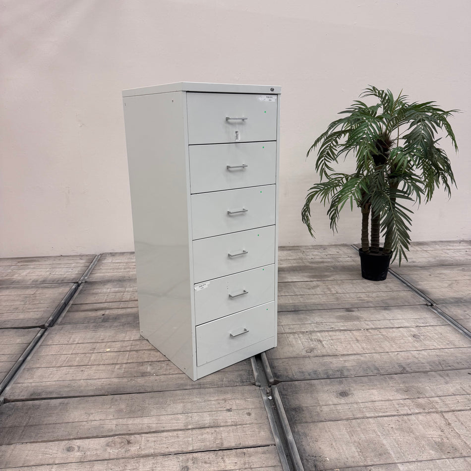 Karteischrank Metallschrank Büro Schrank 6 Schubladen Gebraucht