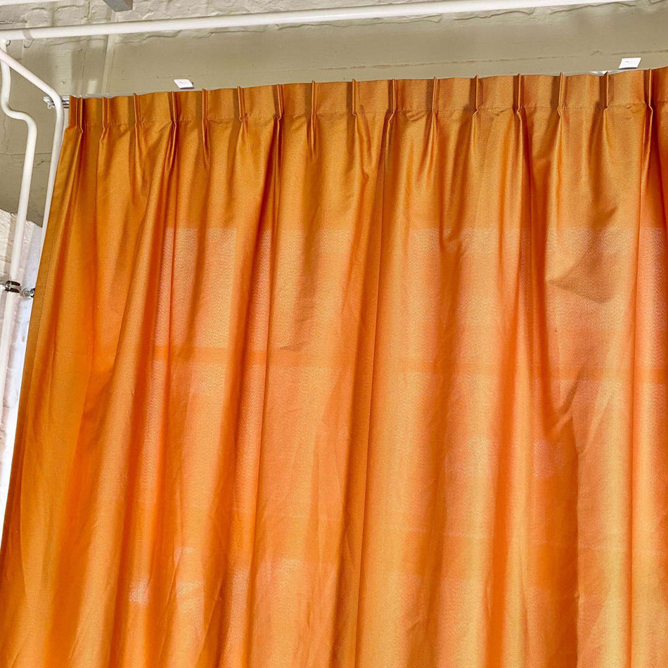 Gardine Vorhang gebraucht 235x280 orange schimmernd