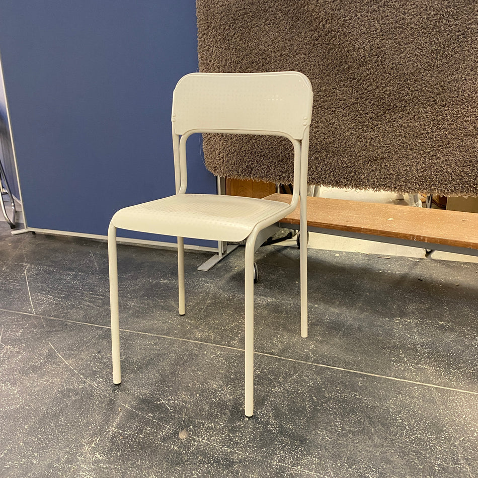 Stapelstuhl grau Kunststoff Stuhl