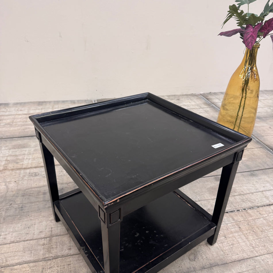 Beistelltisch Schwarz Holz Vintage Tisch Villen-Bestand gebraucht