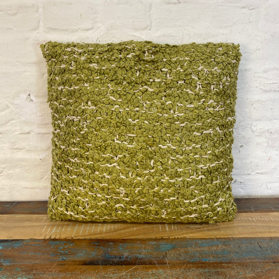 Unique Living Joey Dekokissen neu olivgrün Stoff Kissen 45 x 45cm