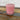 PTMD Stumpenkerze rosa rustikal 10cm Kerze