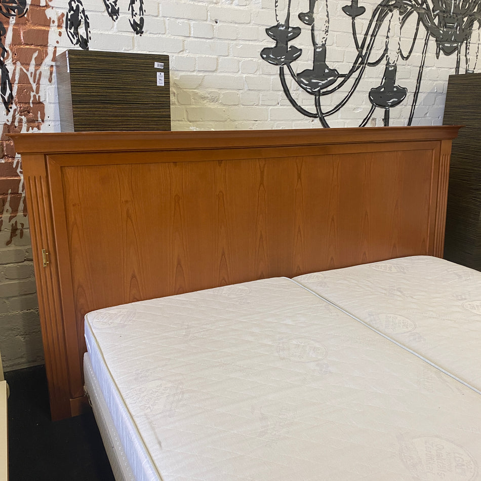 Bettkopfteil Holz braun 240cm klassisch – Kopfteil gebraucht