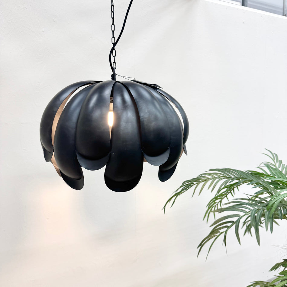 PTMD Ferna Pendelleuchte schwarz Metall Lampe Design