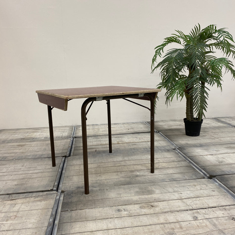Klapptisch braun Holz Metall 80x80 Tisch Gebraucht
