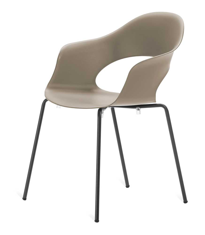 Gartenstuhl stapelbar Luna Anthrazit Grau Outdoor Stuhl