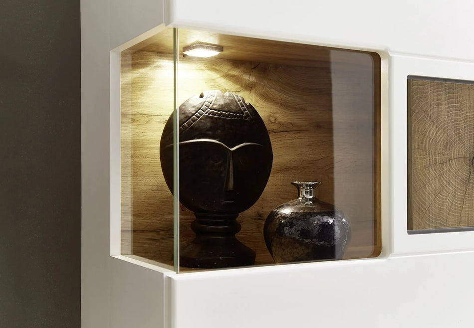 Funny Plus Hängevitrine Weiß hochglanz