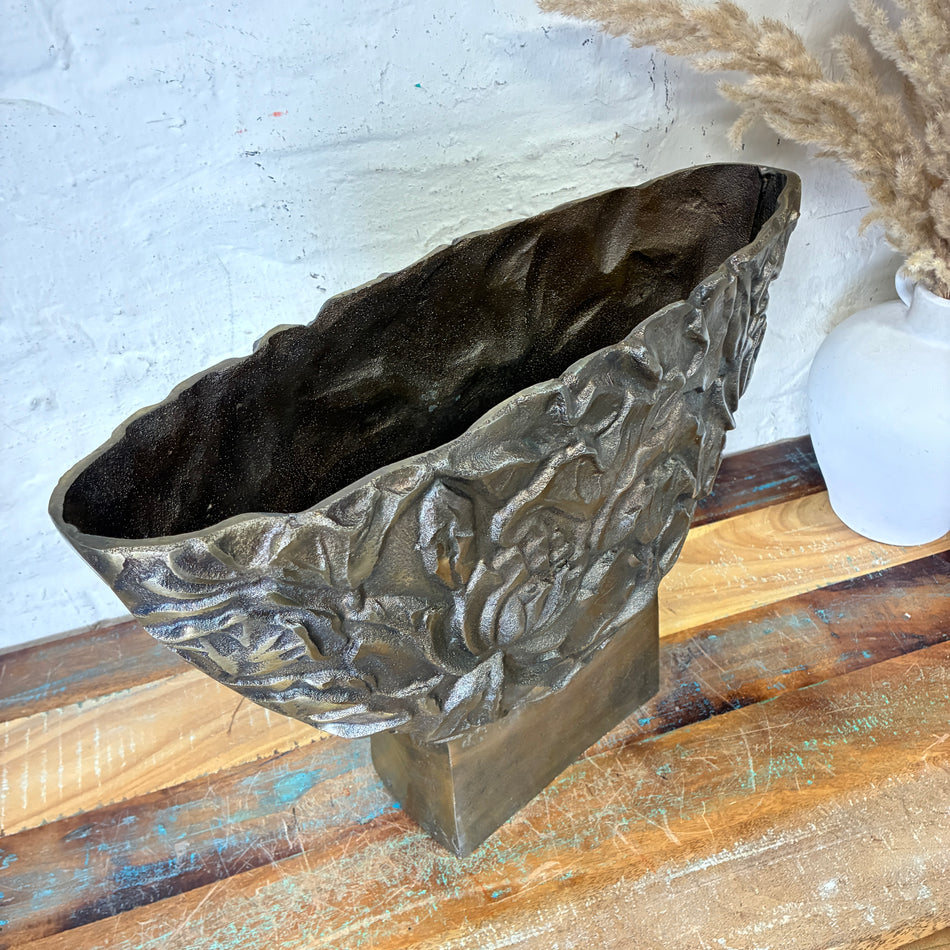 Light & Living Vase Palesa bronzefarben Metall 46cm