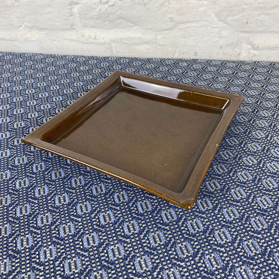 ami design Teller braun Keramik Tablett Deko