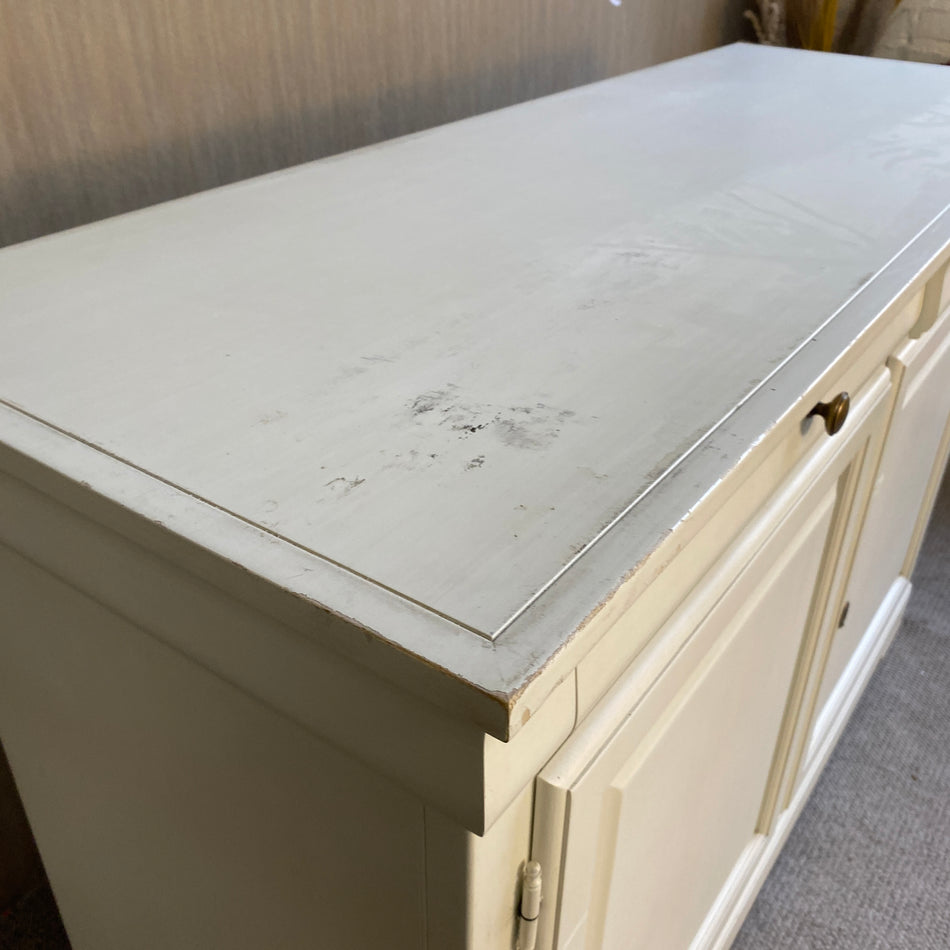 andhaus Sideboard Weiß – Kommode mit Türen & Schublade – viel Stauraum – stabil – gebraucht