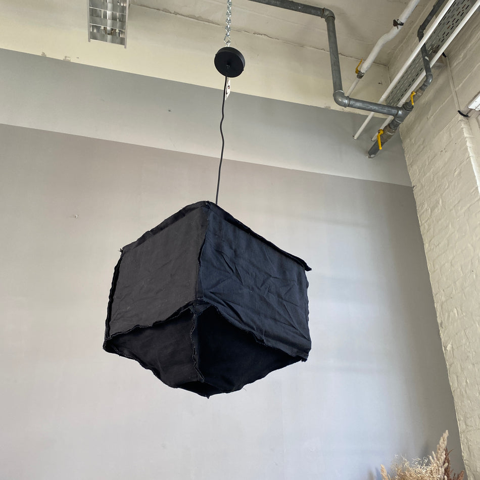 Light & Living Vtwonen Deckenlampe schwarz Stoff Lampe 50cm