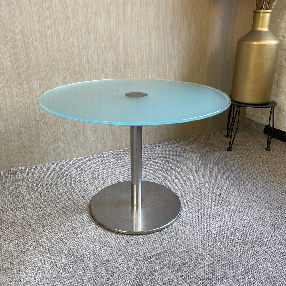 Tisch gebraucht Chrom Glas Tisch 70x50