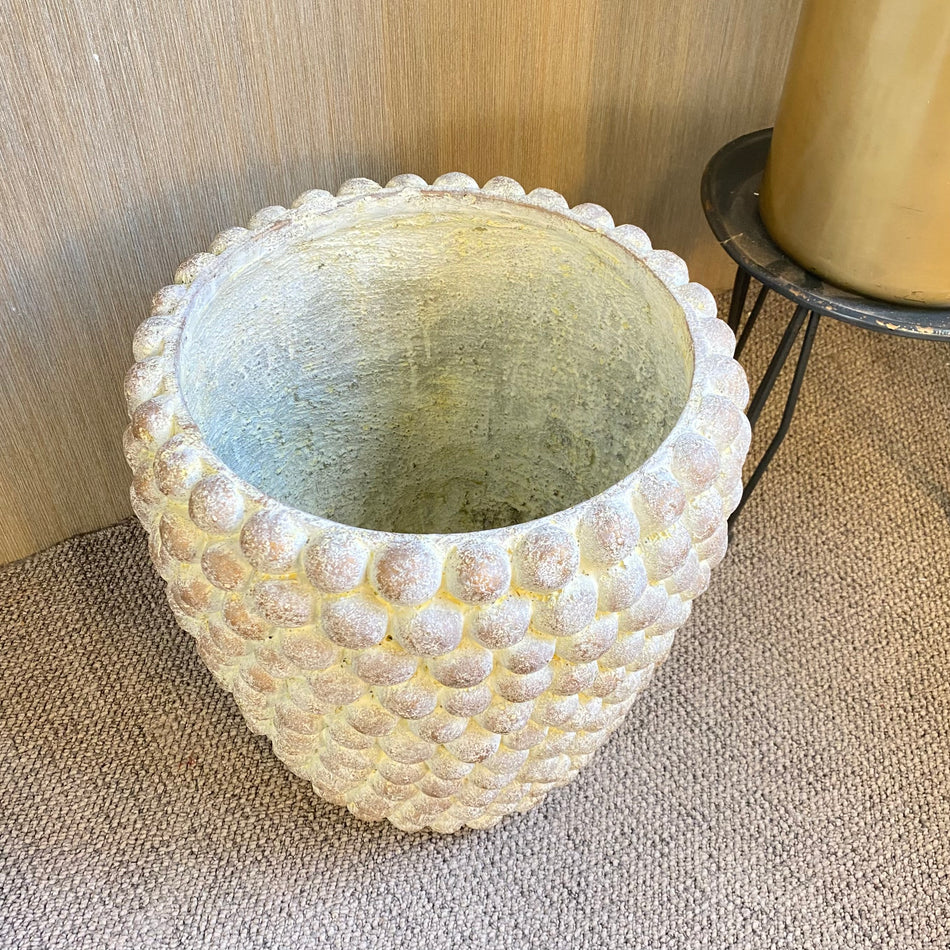 PTMD Ruis Blumentopf creme Keramik 40cm Übertopf