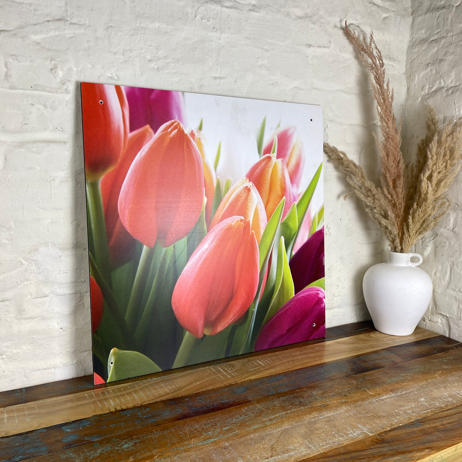 Bild Tulpe 60x60 Wandbild Deko Fotodruck Natur