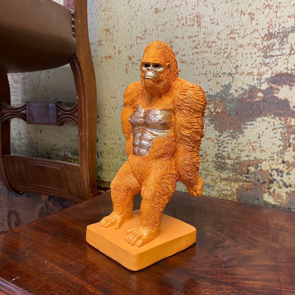 Buchstütze Gorilla Orange / Gold