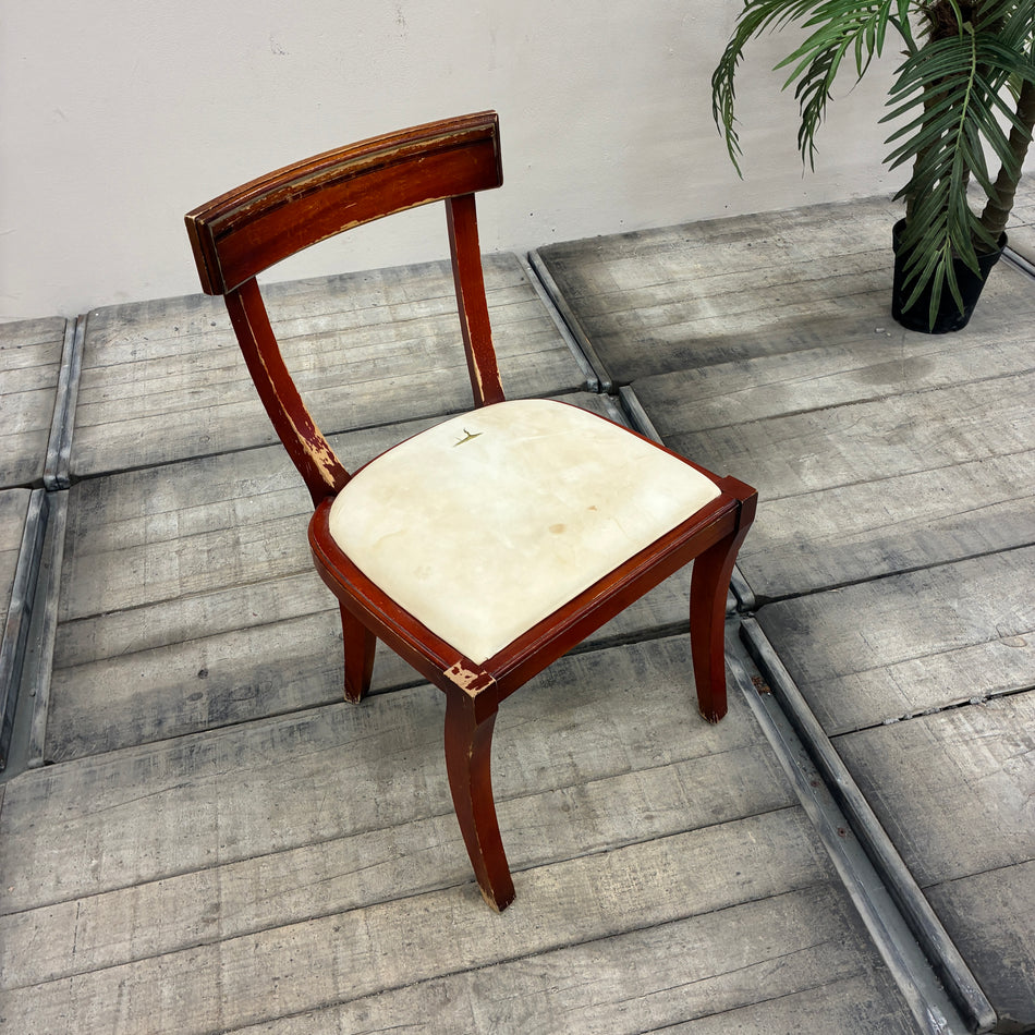 Klassischer Biedermeier-Stuhl in Mahagoni Holz 5-Sterne Schlosshotel