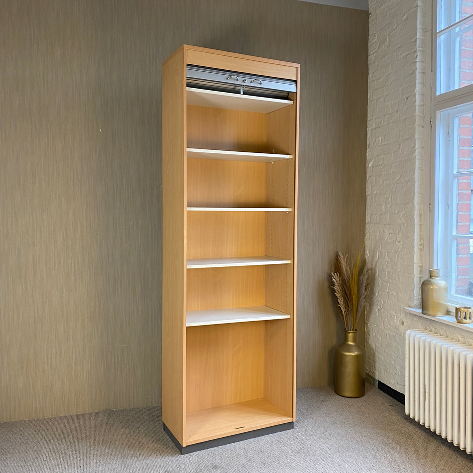 Steelcase Aktenschrank gebraucht silber weiß Holz Regal 6OH Büro Office