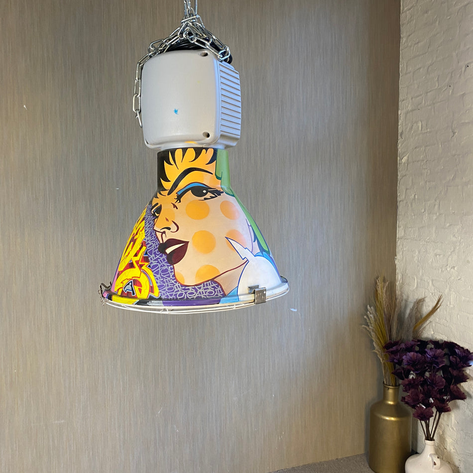 Deko 156 West Coast Custom Lampe Comic Pop Graffiti Kunst Industrieleuchte