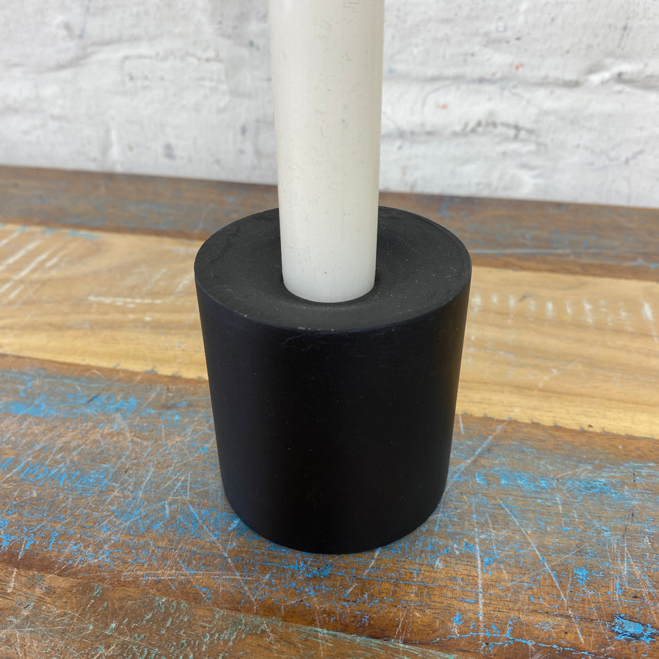 Kerzenhalter schwarz Metall 7cm Deko Kerzenständer