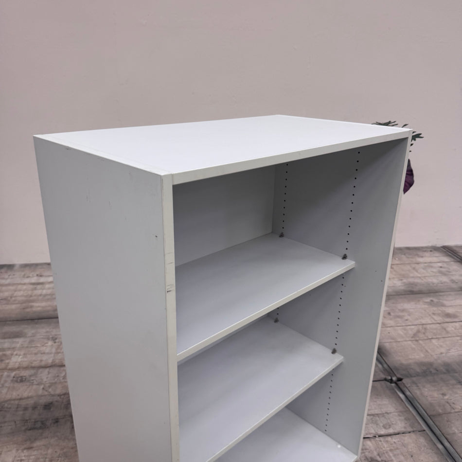 Büro Regal Lichtgrau 80cm Holz Aktenregal 3 OH Gebraucht