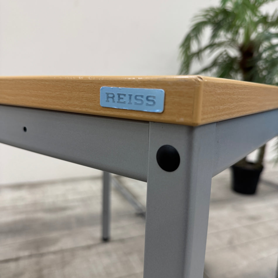 Beistelltisch Besprechungstisch Quadratisch Holz Buchen Metallgestell Tisch Gebraucht