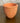 Kleiner Keramik Blumentopf terracotta mit Muster