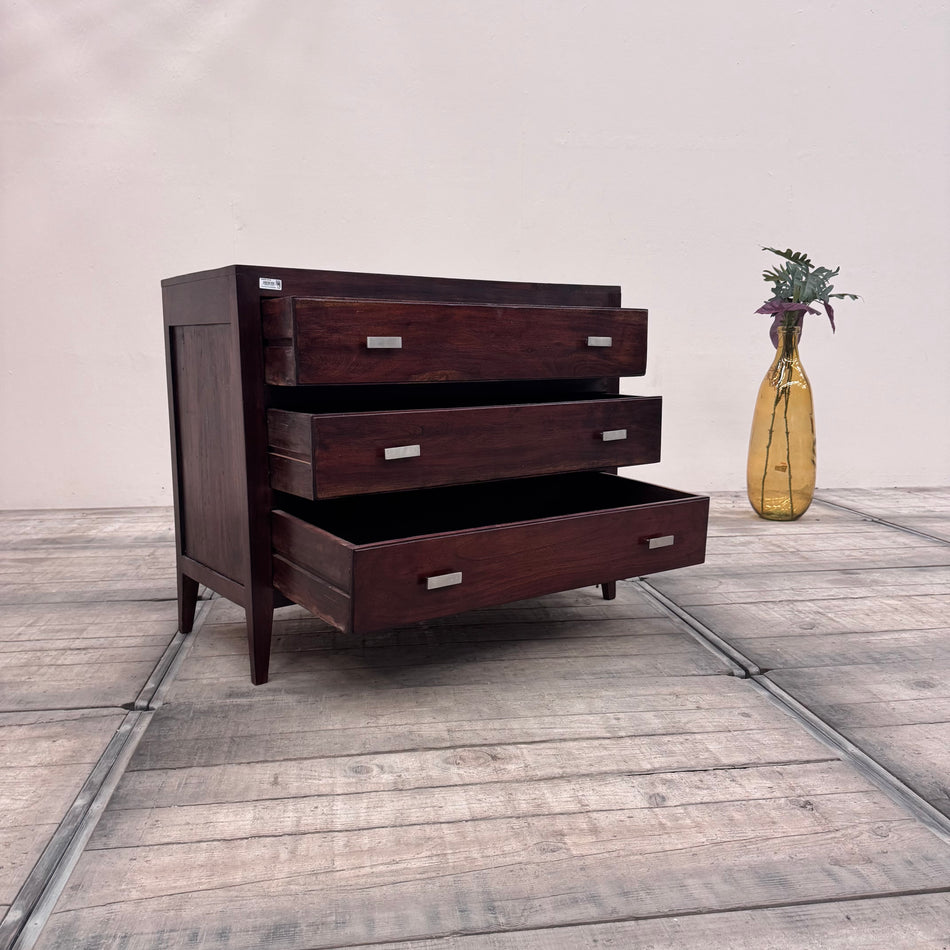 Edle Kommode Mangoholz massiv Villen-Bestand Sideboard Gebraucht Vintage