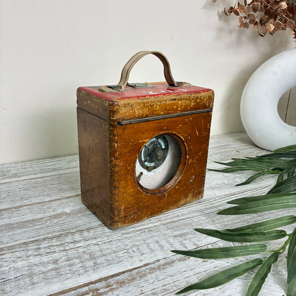 Antike Taubenuhr Holzkasten Mechanisch Brieftaubenuhr Deko Vintage Sammlerstück