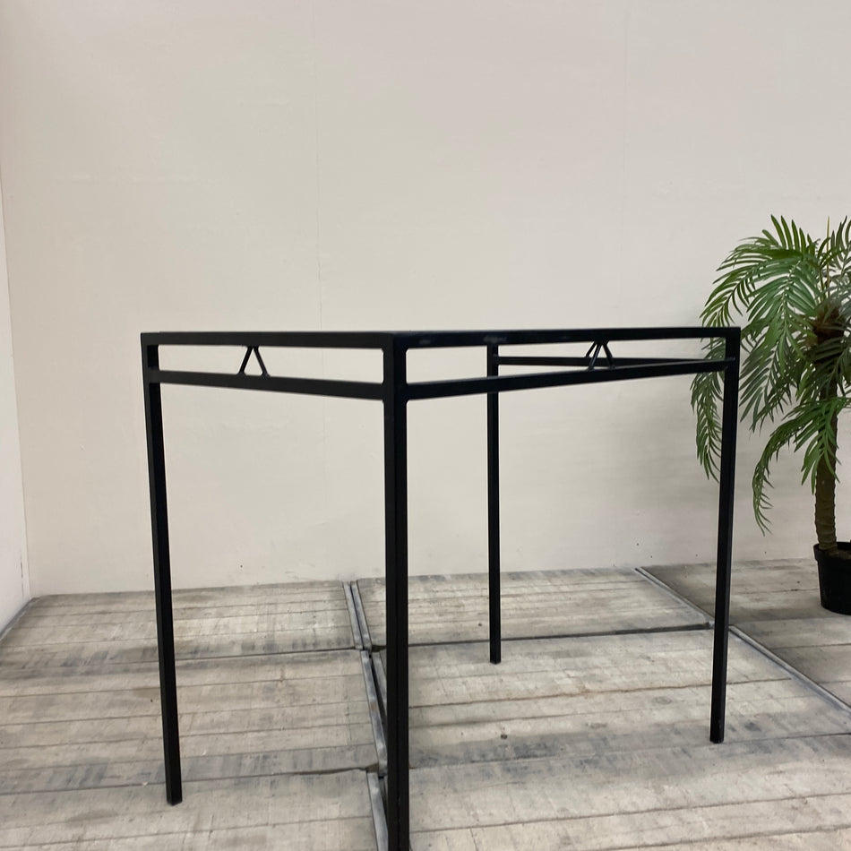 Stehtisch schwarz Glas Eisen Tisch 110x75 eckig Gebraucht