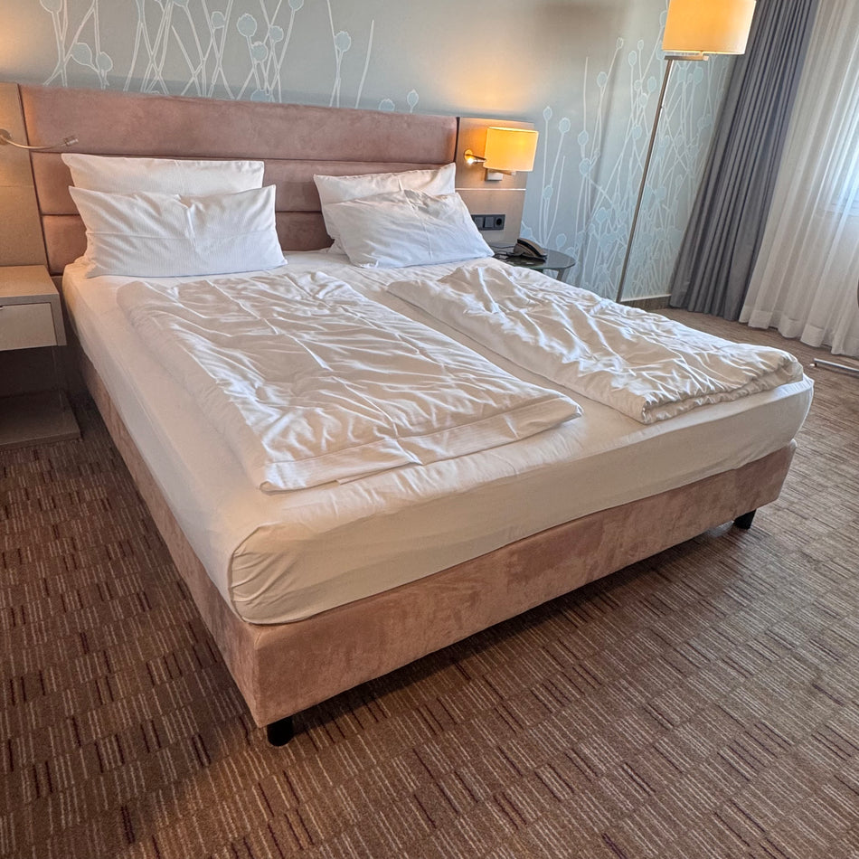 Boxspringbett Altrosa 180x200 Velours Inkl Federkern Matratze Bett Gebraucht