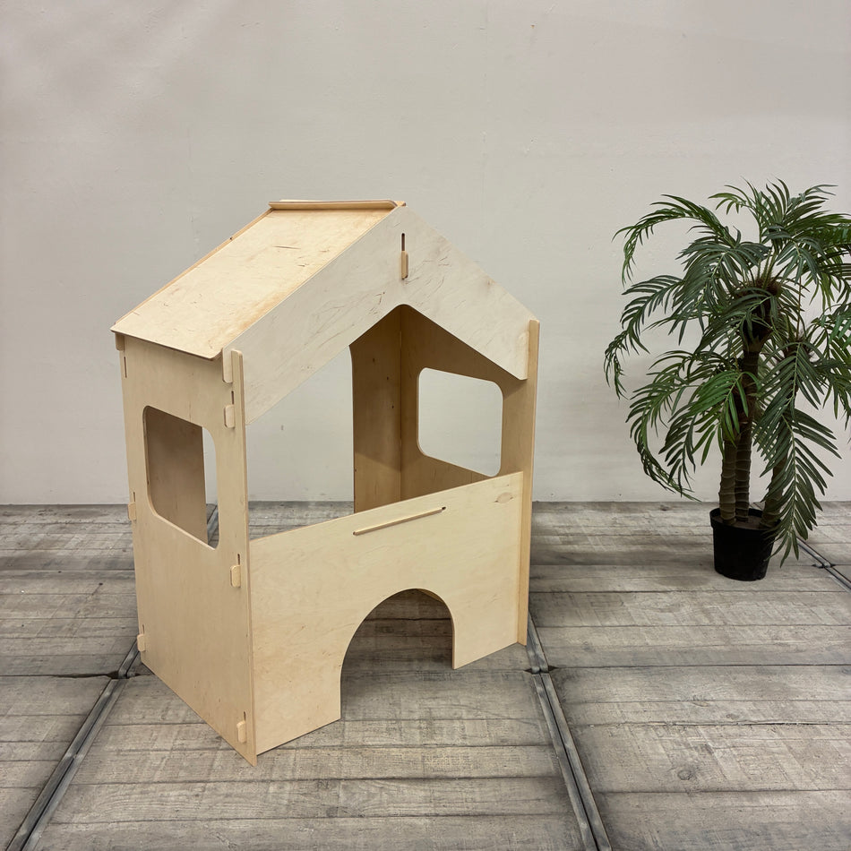 KidsDepot Kinderspielhaus Spielhaus Holz Multiplex Indoor Stecksystem