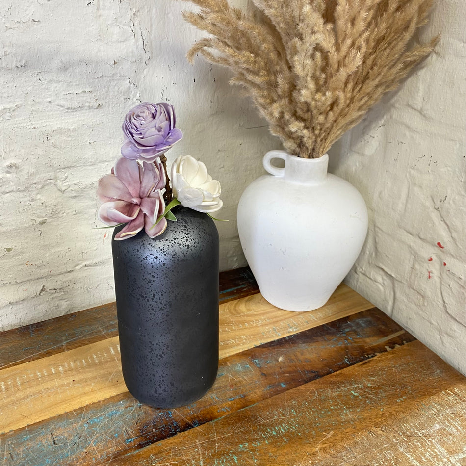 Vase Ted schwarz Glas 22cm