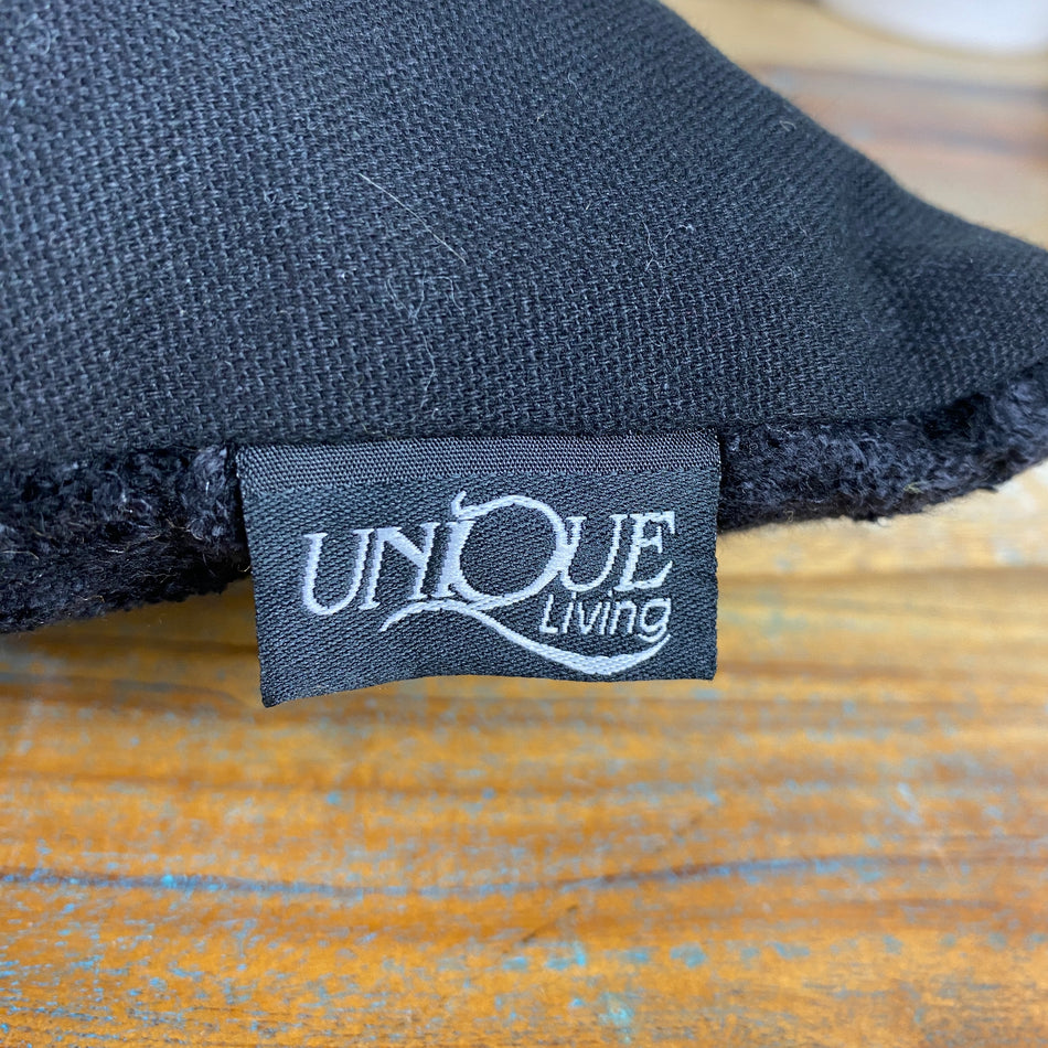 Unique Living Chez Kissen schwarz 45x45 Neuware Dekokissen