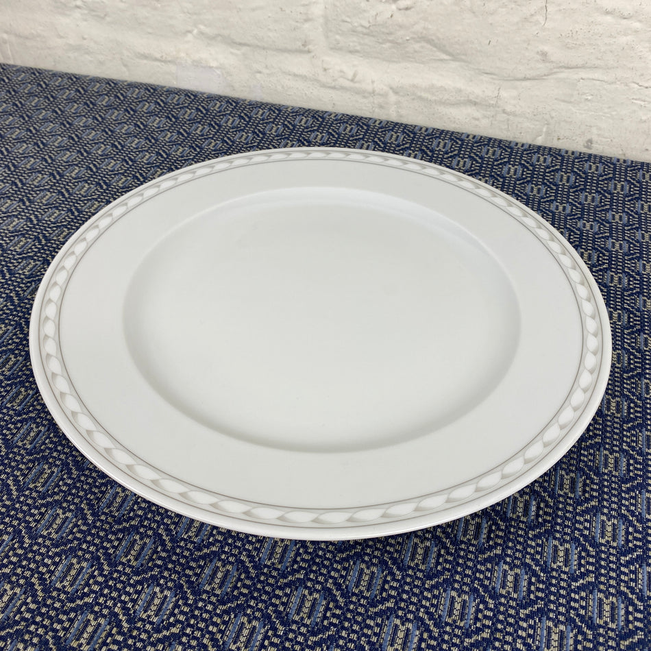 Grand Hotel Heiligendamm Teller weiß grau Porzellan 31cm