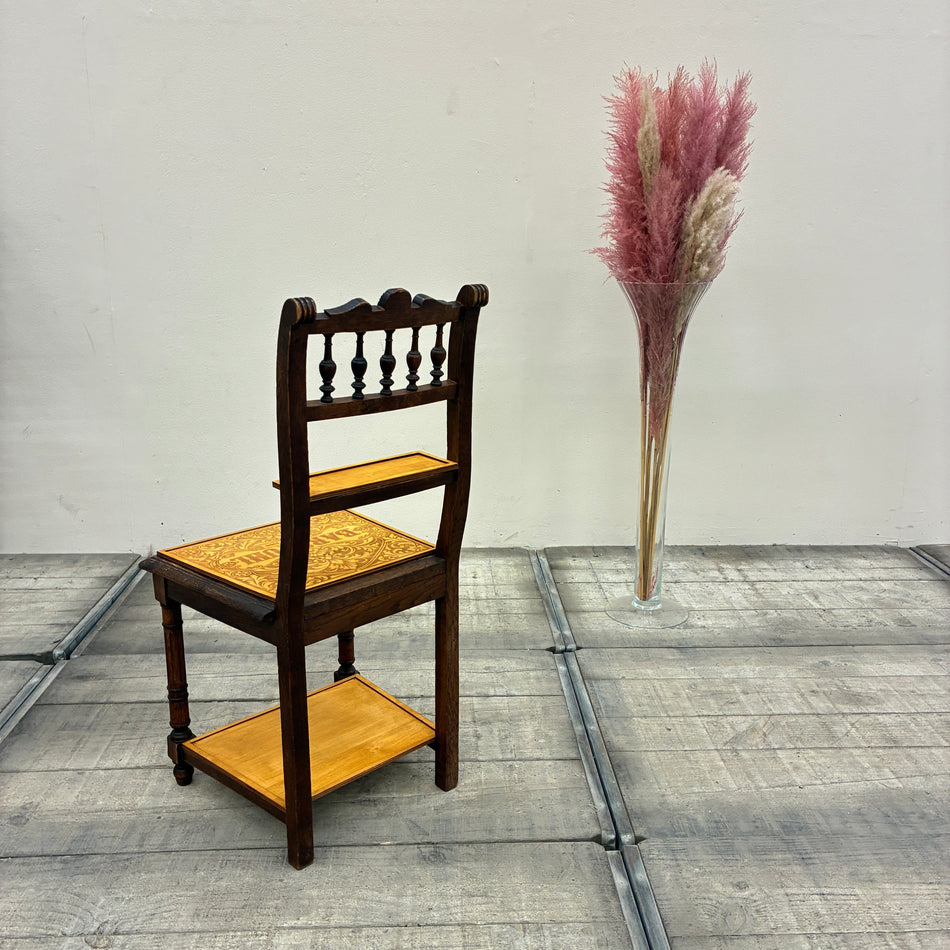 Thomas Klotz designer chair upcycling bar stool wood embossed one-of-a-kind