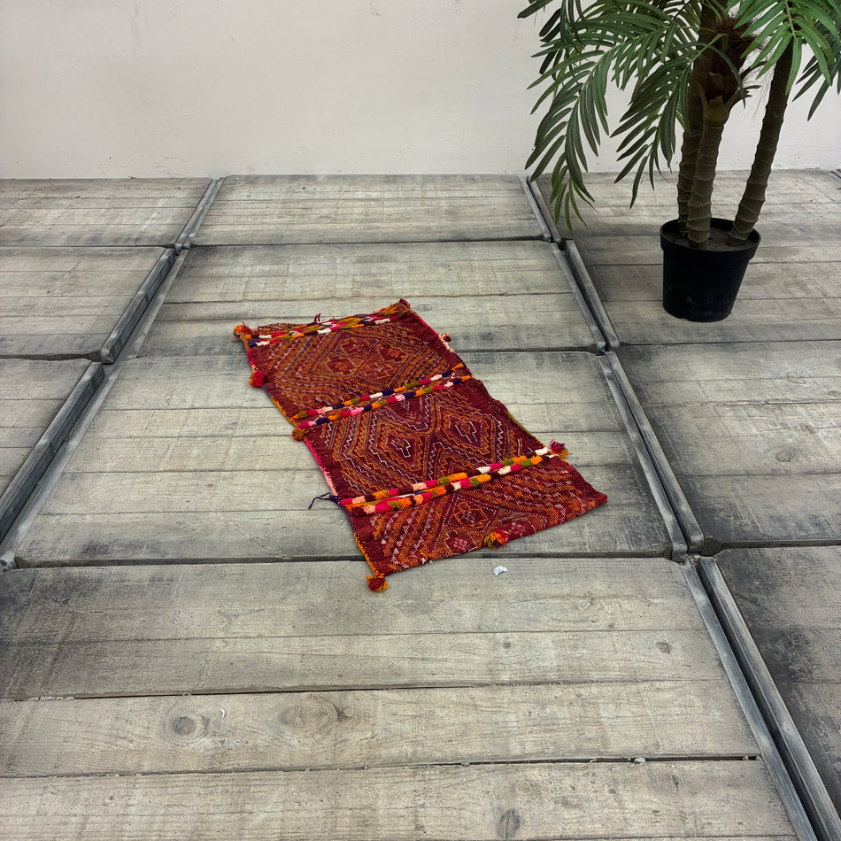 Orientalischer Teppich Vintage 44x96 Gemustert