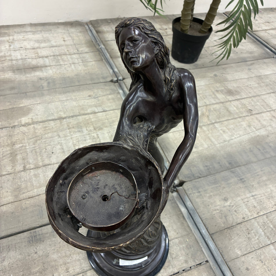 Bronzefigur Tischlampe Jugendstil Aktfigur Skulpturenlampe Lampe Gebraucht