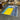Teppich neu blau gelb rund Niederflor abstrakt 160x230