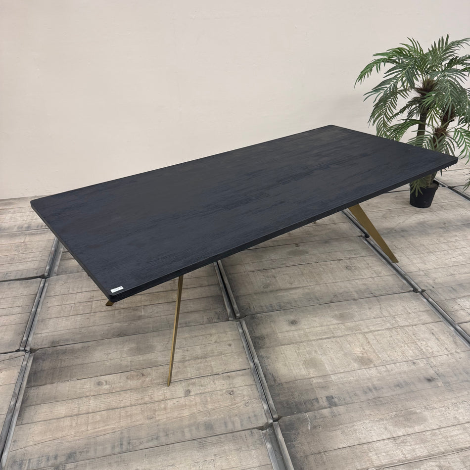 Why Not? Design Esstisch Eiche schwarz golden 240x 110 Tisch