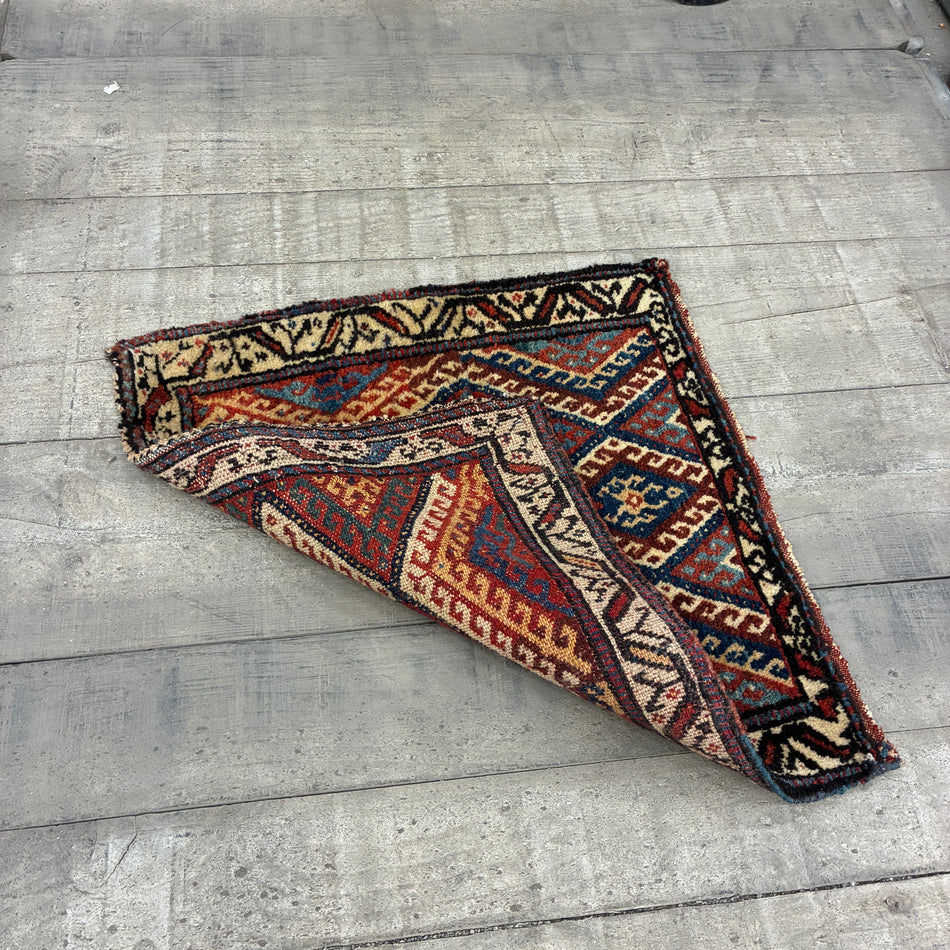 Orient Kelim Brücke 56x56cm Nomadenteppich Kleinteppich Wandbehang Teppich Gebraucht