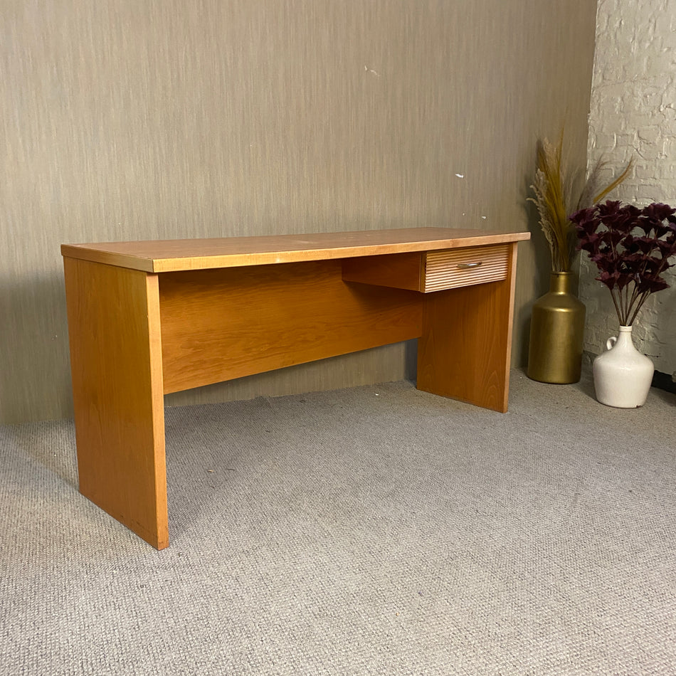 Schreibtisch in Holzoptik mit Schublade – stabiler Bürotisch Tisch gebraucht