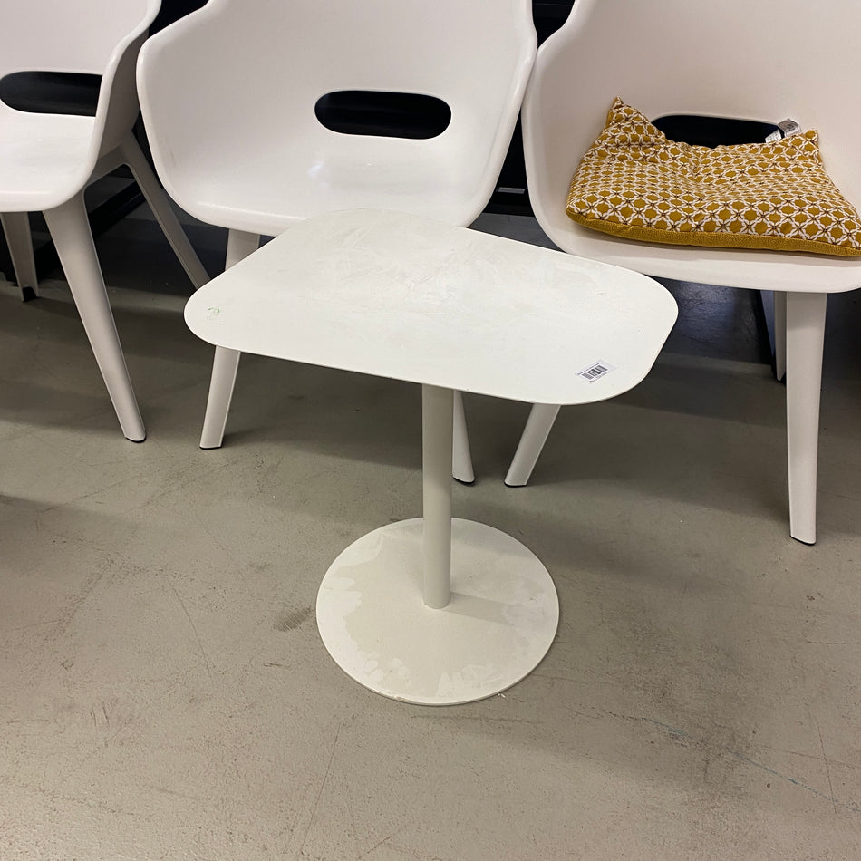 Beistelltisch grau Metall Designer Tisch