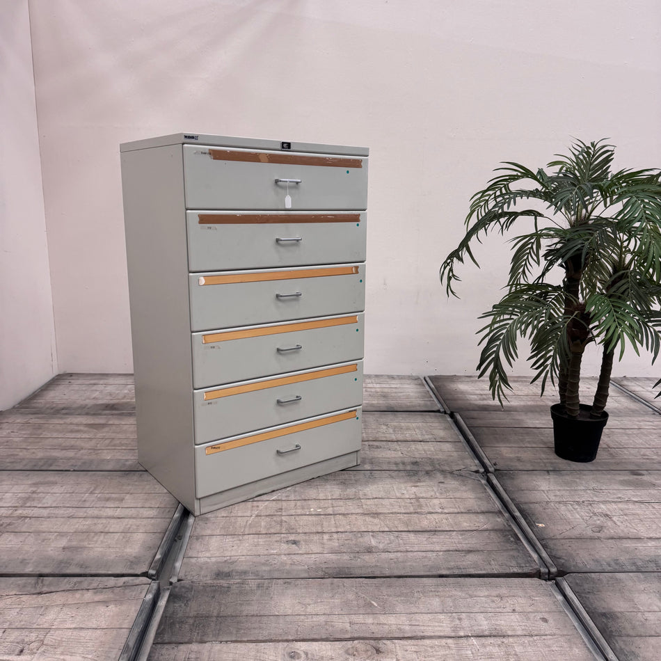 RBB Karteischrank Metallschrank Büro Schrank 6 Schubladen Büroauflösung Gebraucht