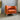 Cube Sessel gebraucht orange Leder Samt Loungesessel