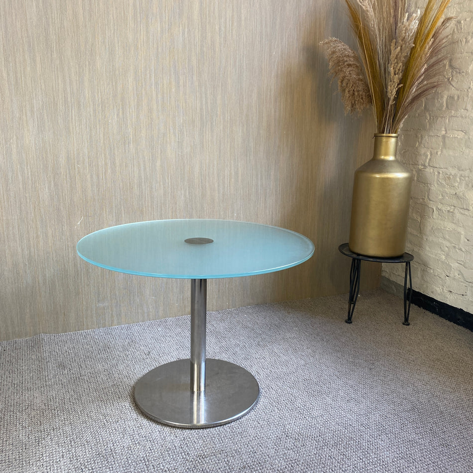 Tisch gebraucht Chrom Glas Tisch 70x50
