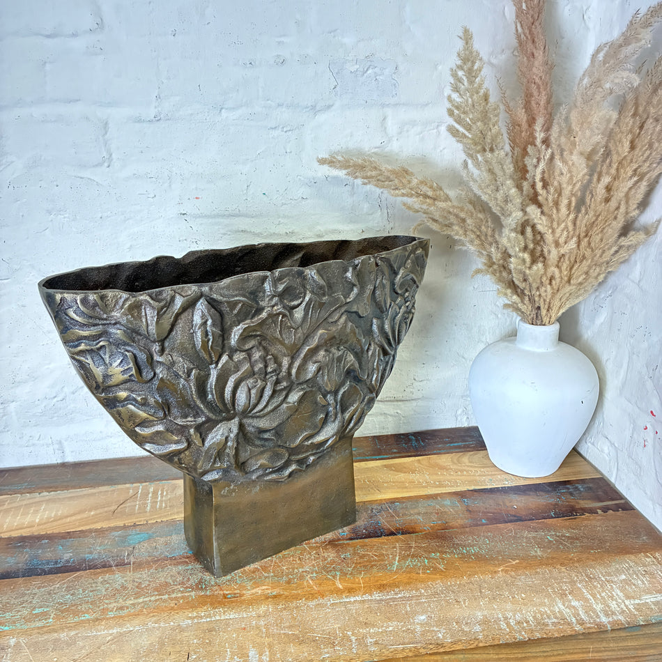 Light & Living Vase Palesa bronzefarben Metall 46cm