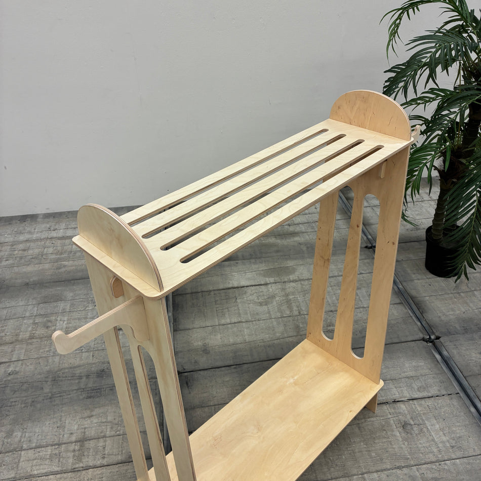 KidsDepot Easyclick Kinder-Kleiderständer Rome Standgarderobe Holz Natur