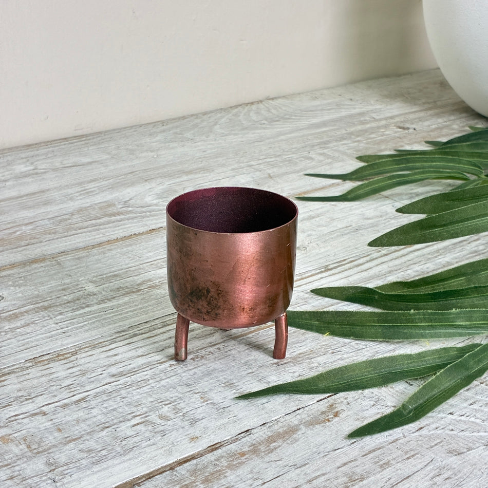 Daan Kromhout Dobra Übertopf Kupfer Metallic Metall Blumentopf Deko